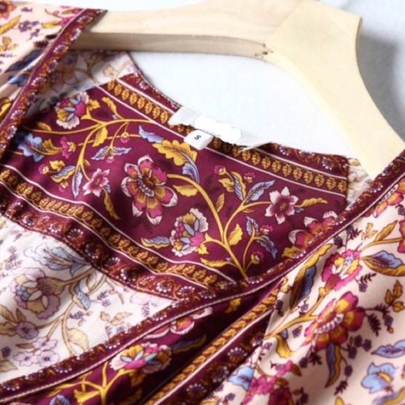 Boho Chic Floral Mini Dress - Picture 3 of 15